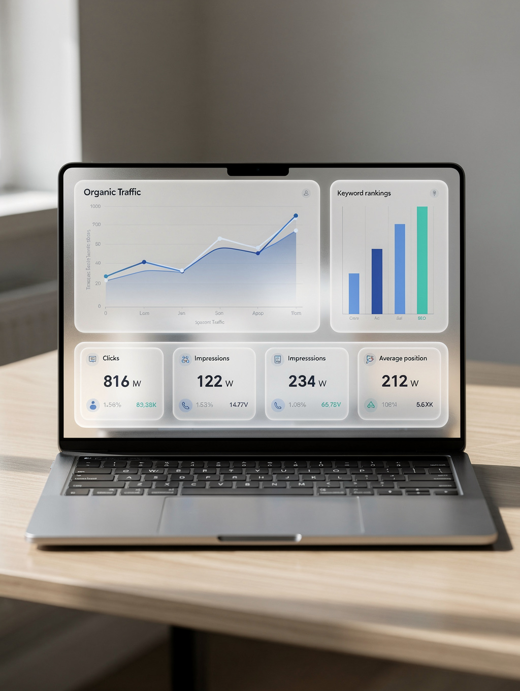 Transparent SEO reporting and metrics dashboard
